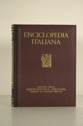 Enciclopedia Treccani con libreria