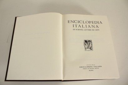 Enciclopedia Treccani con libreria
