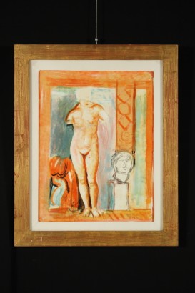 arte, arte, arte del siglo XX, al Temple 900 de Achille Funi, Achille Funi, en el estudio de Achille Funi, #dimanoinmano #arte, #artenovecento, #temperadiAchilleFuni, #AchilleFuni, #InternodiStudiodiAchilleFuni