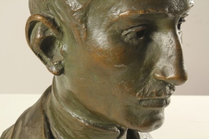 Napoleón Guizzon, retrato masculino_26968 antigüedades, bronces, retrato masculino, Napoleón guizzon, autor de 1984, firmado