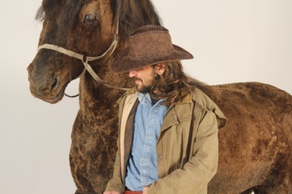 modern antiques, accessories, fiberglass horse, Italian scenography, circa 1970, from Italy