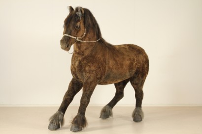 modern antiques, accessories, fiberglass horse, Italian scenography, circa 1970, from Italy