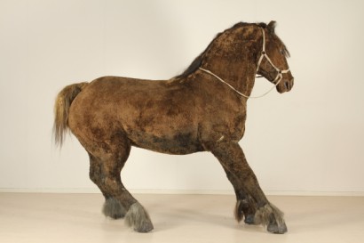 modern antiques, accessories, fiberglass horse, Italian scenography, circa 1970, from Italy
