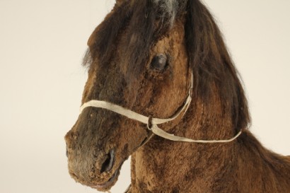modern antiques, accessories, fiberglass horse, Italian scenography, circa 1970, from Italy