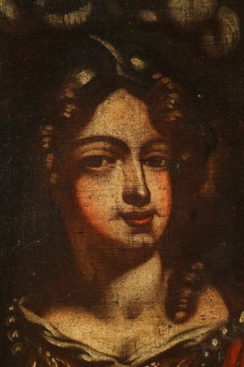 arte, pintura antigua, pintura, óleo sobre lienzo, 700 Santa Juana de arco, señora con armas, retrato femenino, #dimanoinmano, #arte, #pitturaantica, #pittura, #oliosutela700, #SanGiovannArco, #damaconarmi, #ritrattofemminile
