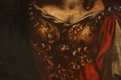 arte, pintura antigua, pintura, óleo sobre lienzo, 700 Santa Juana de arco, señora con armas, retrato femenino, #dimanoinmano, #arte, #pitturaantica, #pittura, #oliosutela700, #SanGiovannArco, #damaconarmi, #ritrattofemminile