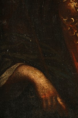 arte, pintura antigua, pintura, óleo sobre lienzo, 700 Santa Juana de arco, señora con armas, retrato femenino, #dimanoinmano, #arte, #pitturaantica, #pittura, #oliosutela700, #SanGiovannArco, #damaconarmi, #ritrattofemminile
