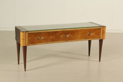 Art Deco Consolina_27226 Bottega del 900, art decó, consolina, enchapado en maderas varias, art decó, temprano 900 consolina consolina, Italia