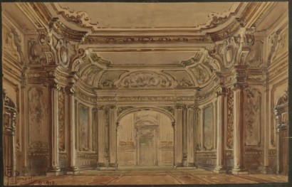 Fratelli Ponsetti, bozzetto per scenografia