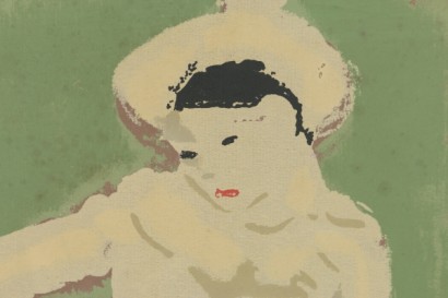 Detail face depicted Pablo Picasso