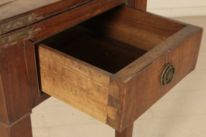 Particolare cassetto Tavolino da gioco Impero