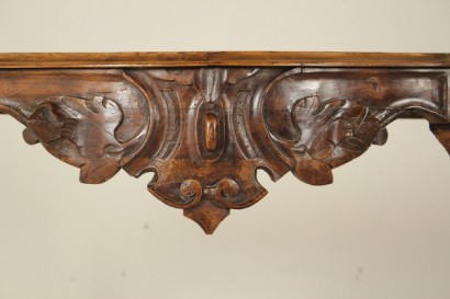 Particolare intaglio Consolle Luigi Filippo