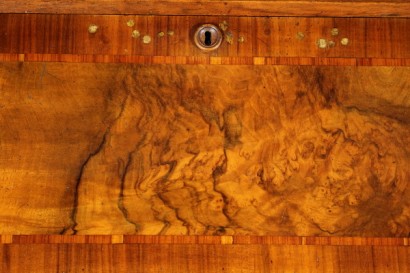 Particolare intaglio Ribaltina-scrittoio Luigi Filippo