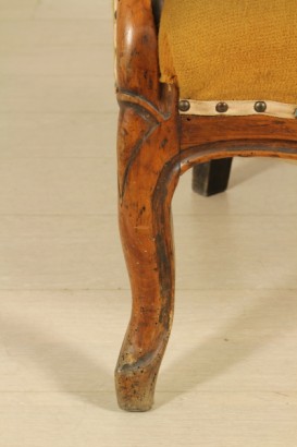 Particolare gambaPoltrona Luigi Filippo