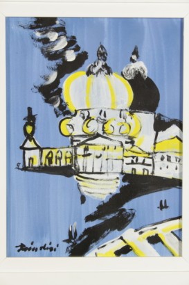 Remo Brindisi Venezia 40x30_29128 arte del 900, arte del novecento, remo brindisi, pittura di brindisi, opera di brindisi, venezia