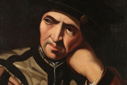 Detalle del retrato del botánico
