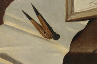 Detalle del retrato del botánico