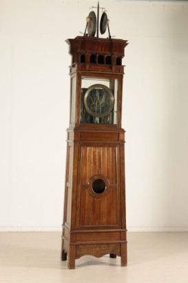 antiguo, reloj antiguo, reloj, péndulo, reloj de pie, mecanismo de gong, reloj de antigüedades, #antigüedades, #otros muebles, # {* $ 0 $ *}, # reloj antiguo, # reloj de cristal, # colgante