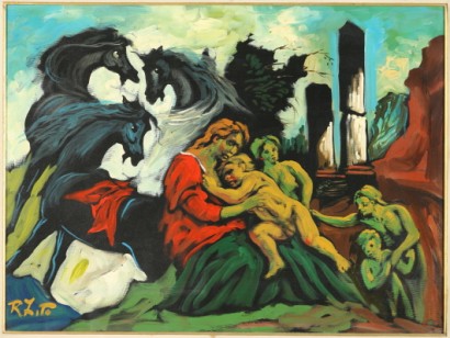Detalle Rodolfo Zito (1924-1995), maternidad.1989