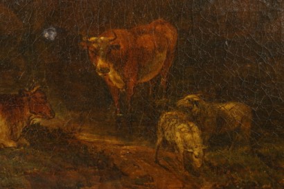 Particolare Paesaggio con pastori ed armenti