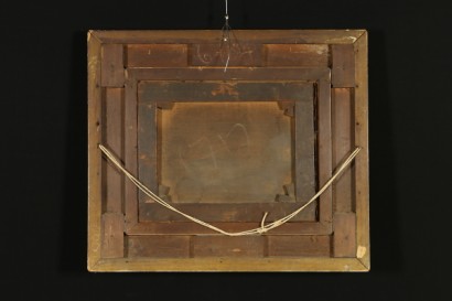 Retro Paesaggio con pastori ed armenti