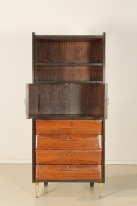 modernism, complete furnishings, full room, closet, furniture, bed, bedside tables, bedroom, room 50/60 years manufacturing