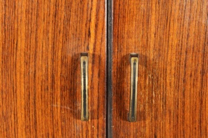 modernism, complete furnishings, full room, closet, furniture, bed, bedside tables, bedroom, room 50/60 years manufacturing