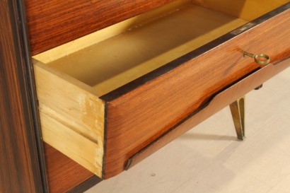 modernism, complete furnishings, full room, closet, furniture, bed, bedside tables, bedroom, room 50/60 years manufacturing