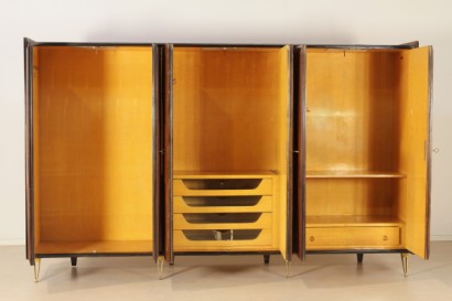 modernism, complete furnishings, full room, closet, furniture, bed, bedside tables, bedroom, room 50/60 years manufacturing