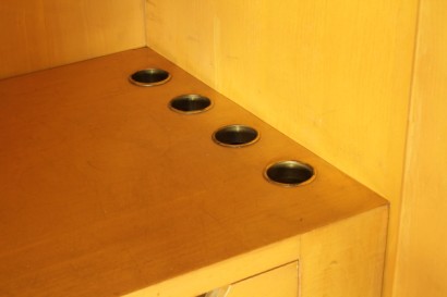 modernism, complete furnishings, full room, closet, furniture, bed, bedside tables, bedroom, room 50/60 years manufacturing