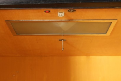 modernism, complete furnishings, full room, closet, furniture, bed, bedside tables, bedroom, room 50/60 years manufacturing