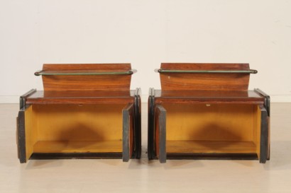 modernism, complete furnishings, full room, closet, furniture, bed, bedside tables, bedroom, room 50/60 years manufacturing