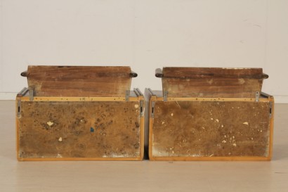 modernism, complete furnishings, full room, closet, furniture, bed, bedside tables, bedroom, room 50/60 years manufacturing