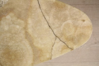 Particolare piano in marmo Tavolino anni 50