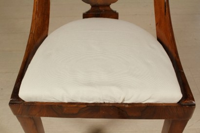 Particolare seduta Gruppo 4 sedie a gondola