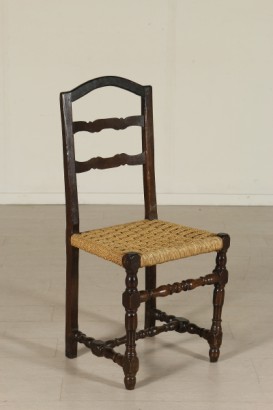 Particolare sedia Gruppo sei sedie a rocchetto