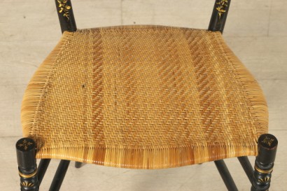 Particolare seduta Coppia sedie Chiavarine