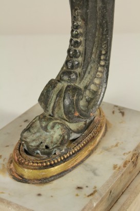 Particolare base Coppia candelieri Impero