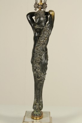 Particolare struttura Coppia candelieri Impero