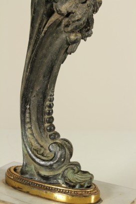 Particolare base Coppia candelieri Impero