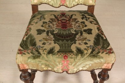 Particolare seduta Poltrona a rocchetto