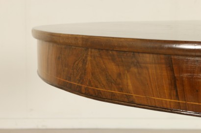 Particolare Tavolo tondo intarsiato