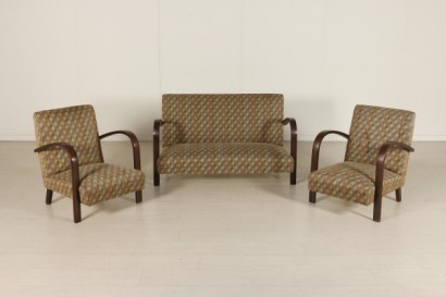 Poltrone anni 30-40 con sedie anni 30-40