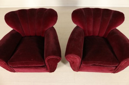 Vue supérieure des années 40 fauteuils
