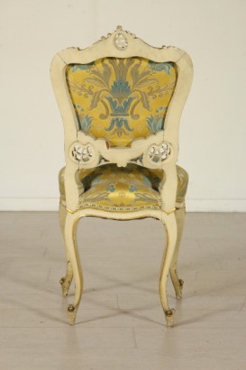 Determinado par de silla retro de sillones, puff y silla