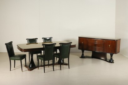 Mobile anni 40-50 con tavolo e sedie