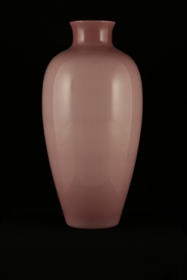 Vase en verre tubé verre rose Opal