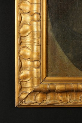 Portrait de Saint qui manie une hallebarde