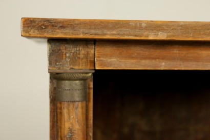 Vue de côté de plan particulier bibliothèque Empire