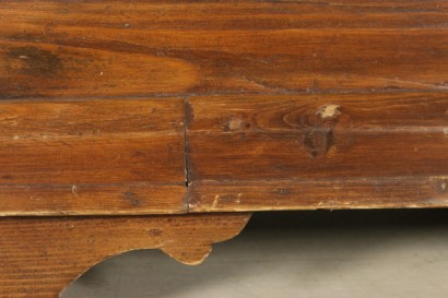 Pied en marbre table basse pin